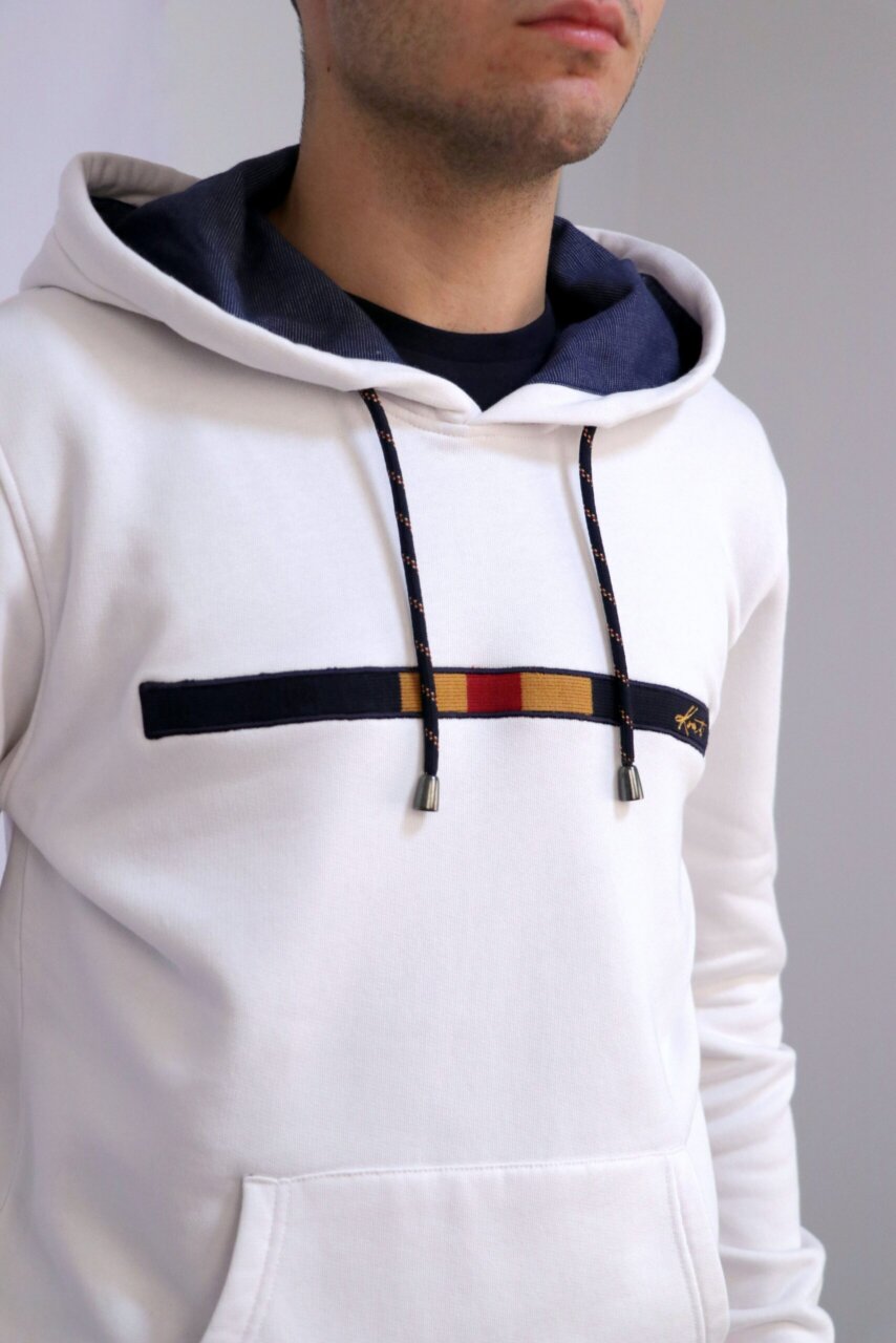 Sweat Capuz em Felpa Americana com Carda