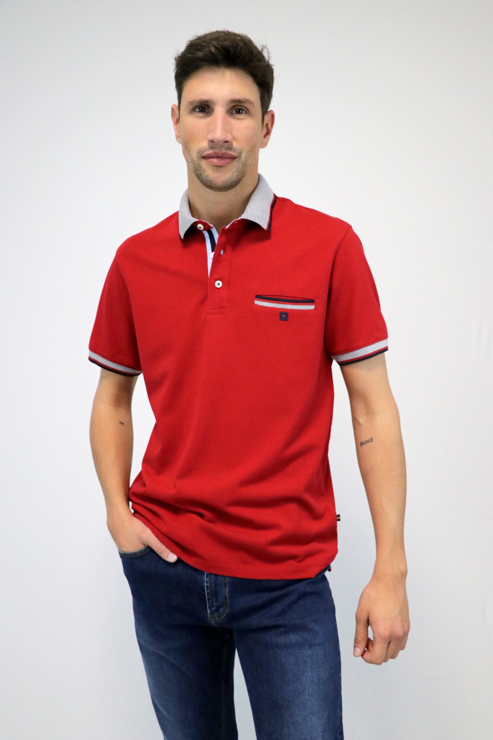 Polo Piqué com Pé de Gola