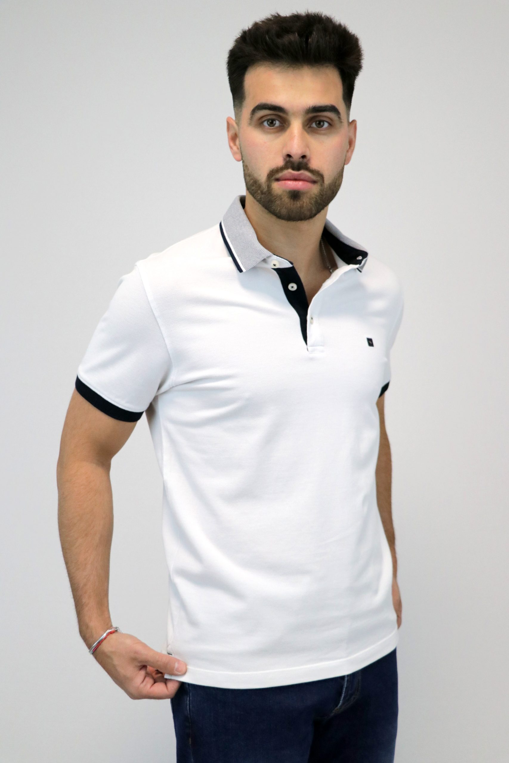 Polo Piqué Gola Contraste