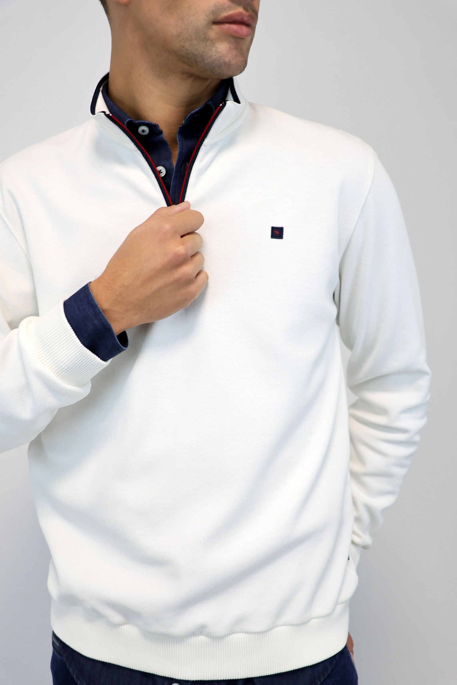 Sweat Piqué Interlock Com Fecho