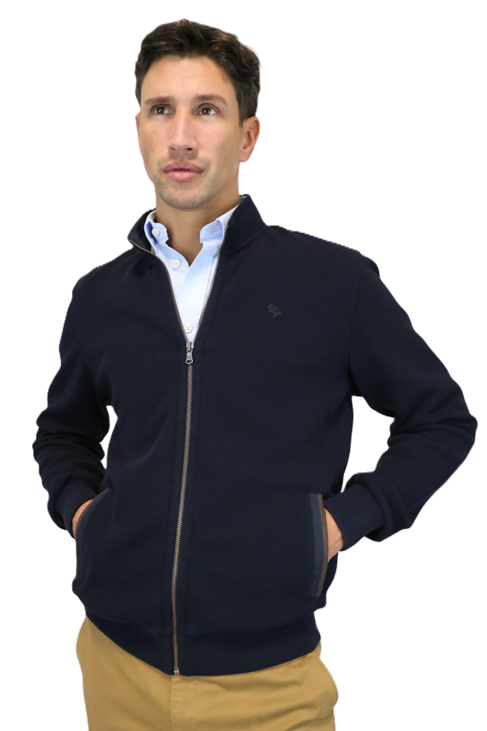 Casaco Interlock Jacquard